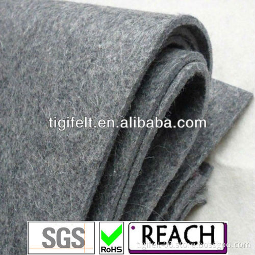 Grey wool felt